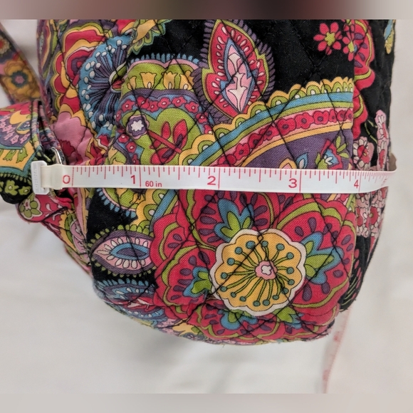 Vera Bradley Symphony in Hue Quilted Floral Paisley Backpack Bag Purse - Picture 12 of 12